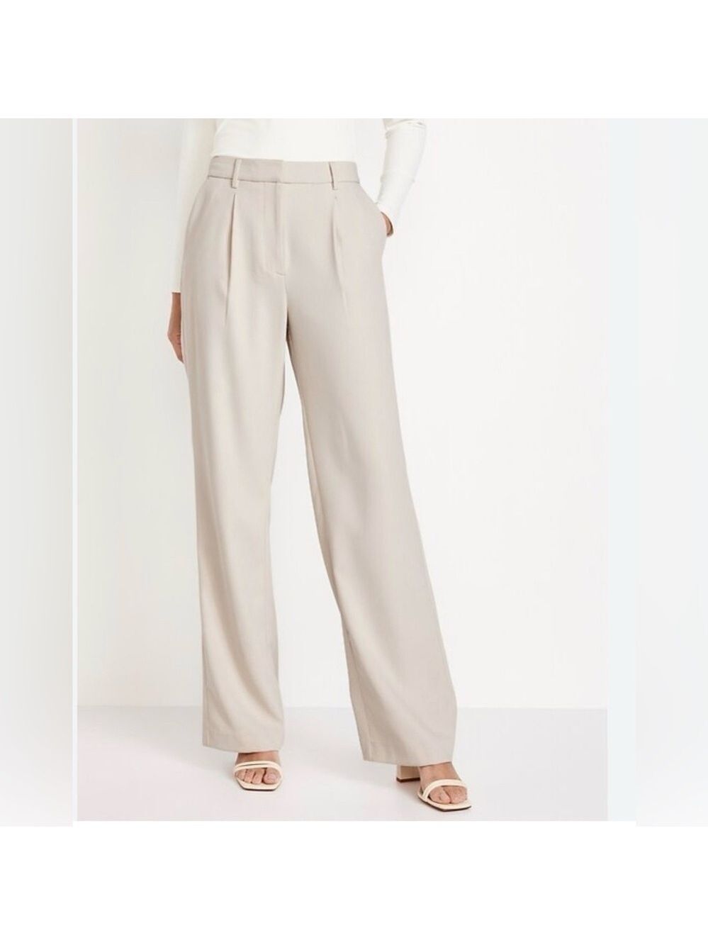 Old Navy Extra High-Waisted Taylor Wide-Leg Trouser Pants Size XL New